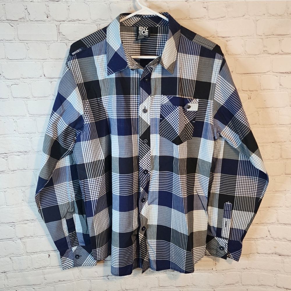 Men's Enyce longsleeve button-down shirt, size Large